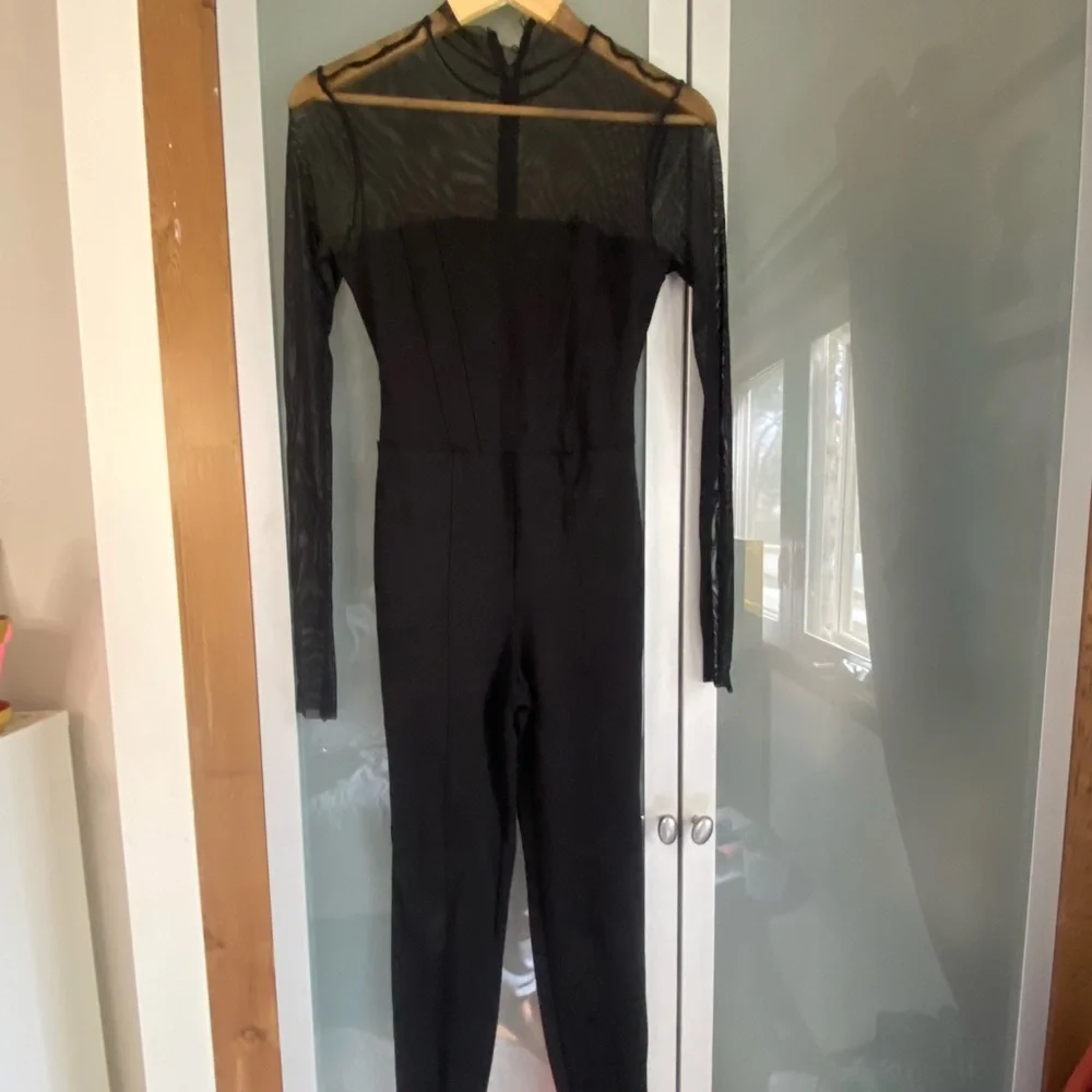Guess Mesh Detail Jumpsuit - XS - Picture 6 of 8